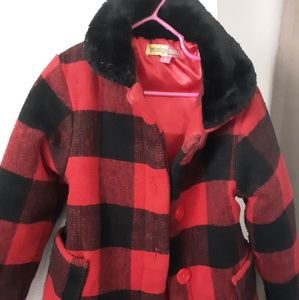 Little girls peacoat